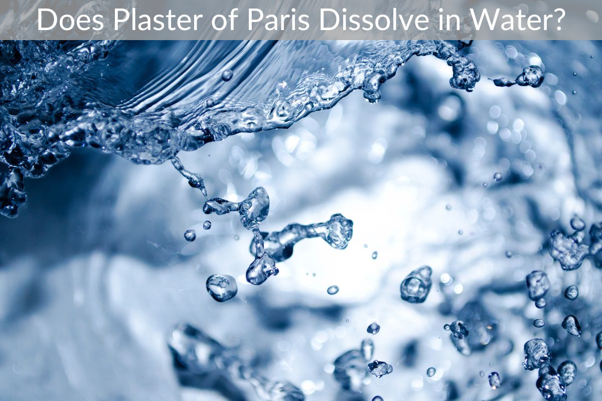Does Plaster of Paris Dissolve in Water?